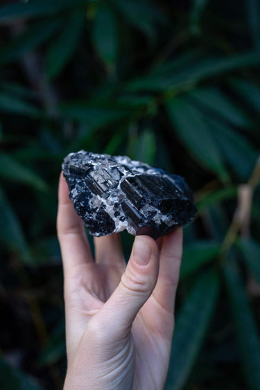 Black Tourmaline on Matrix